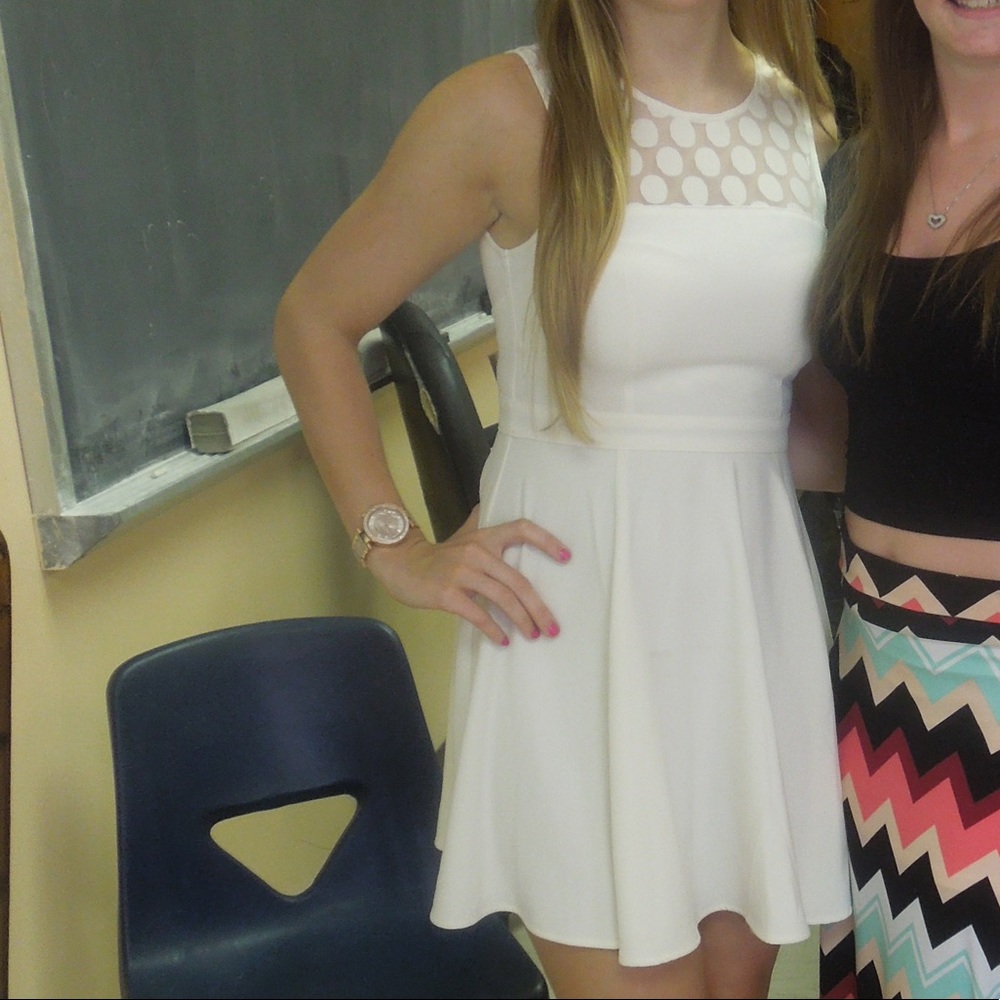 White circle dress